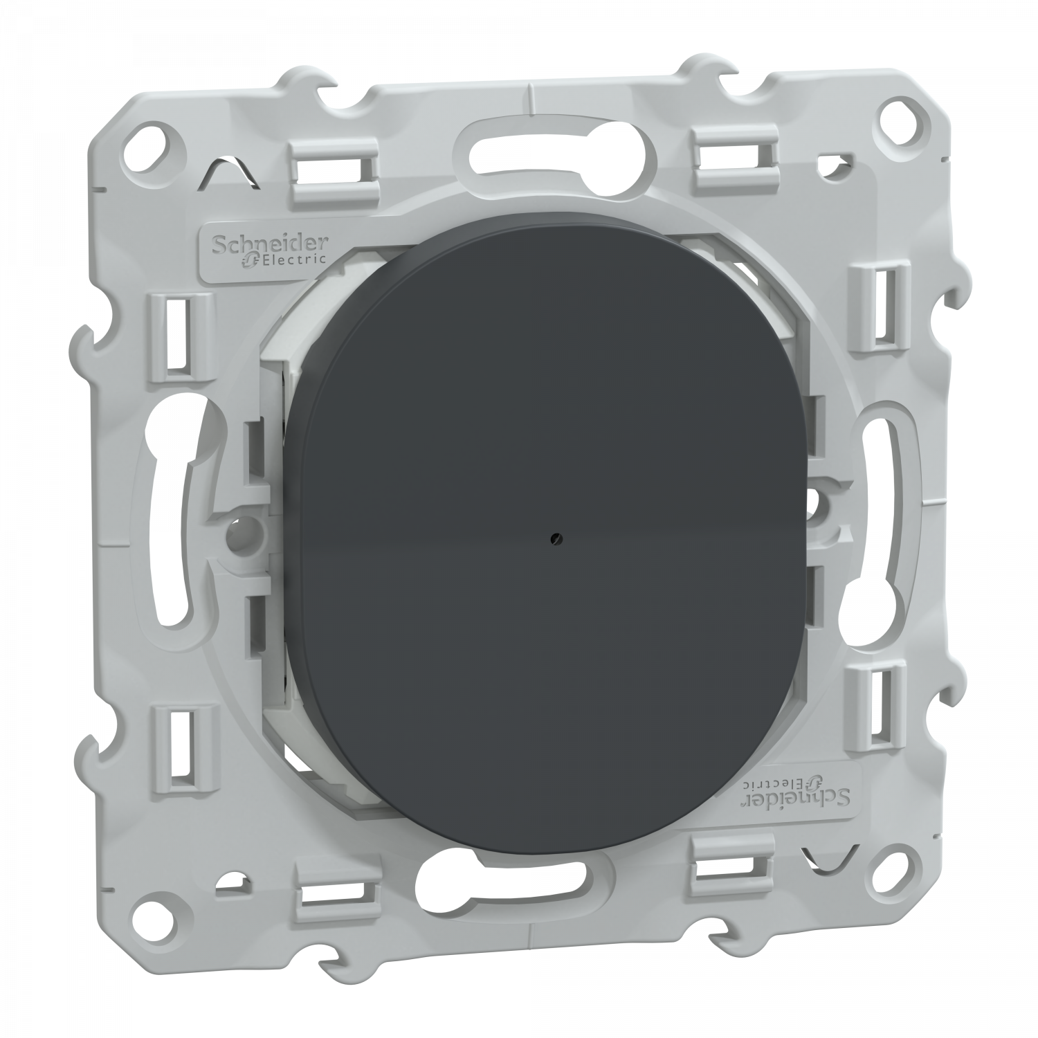 Wiser Ovalis - variateur poussoir - 2 fils - zigbee - Anthracite