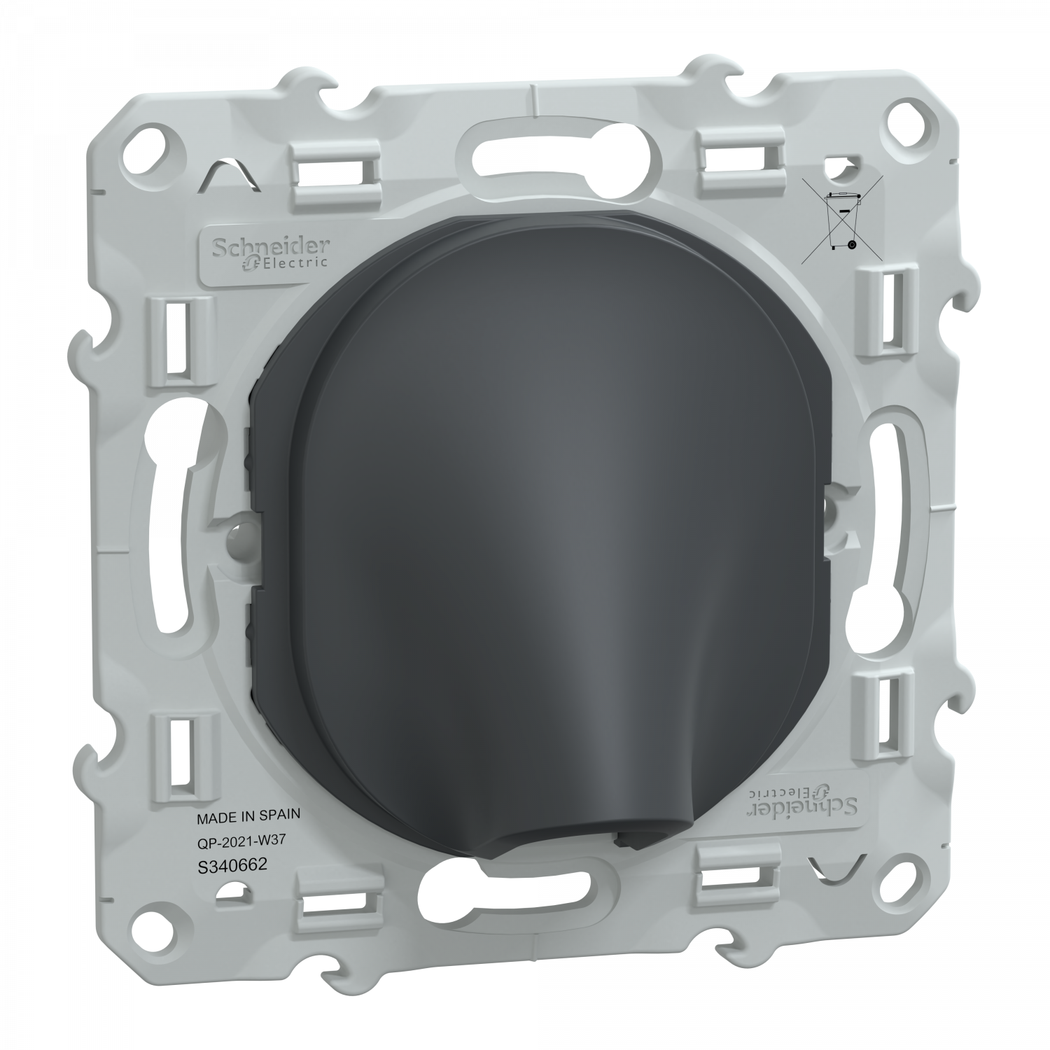 Ovalis - sortie de câble - 16A - Ø6..12mm - Anthracite