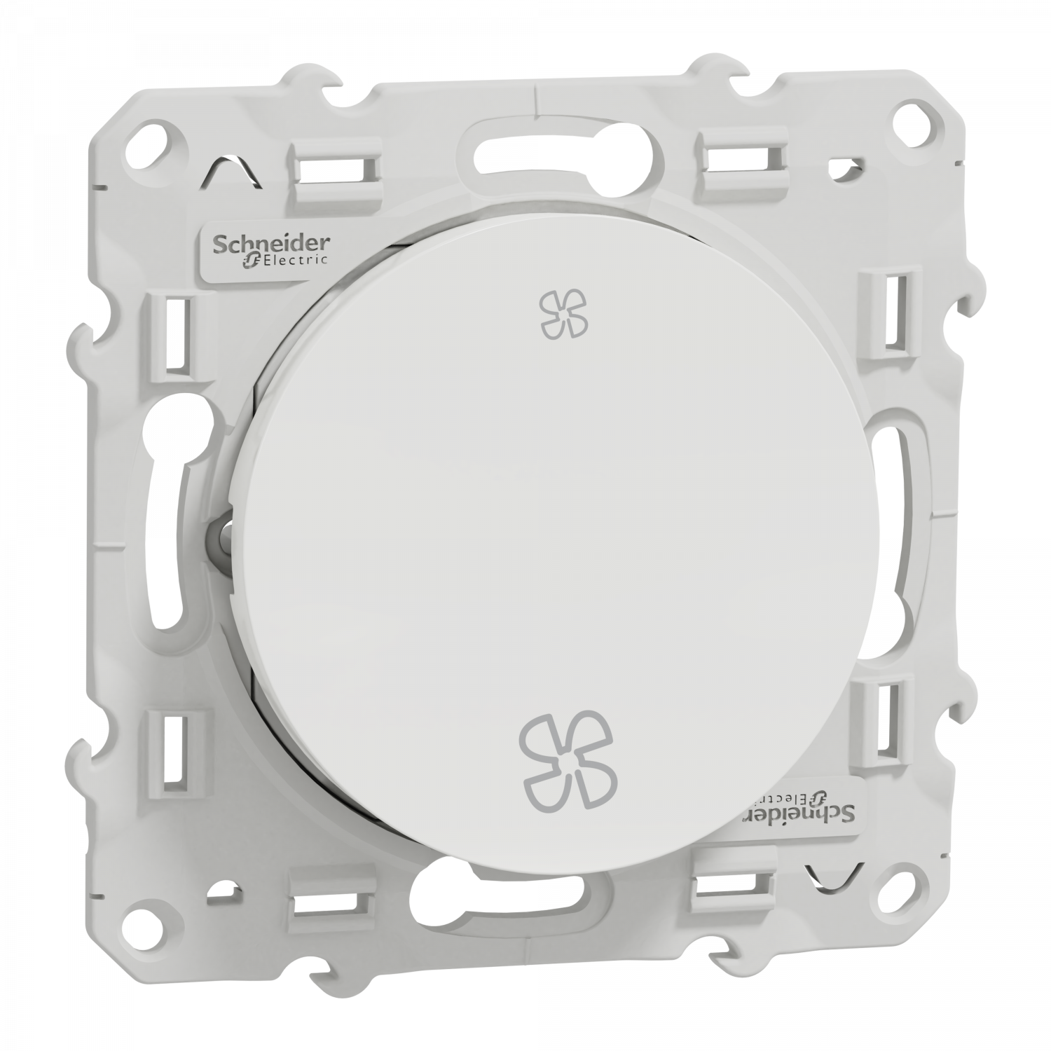 Odace - interrupteur VMC - sans position arrêt - blanc