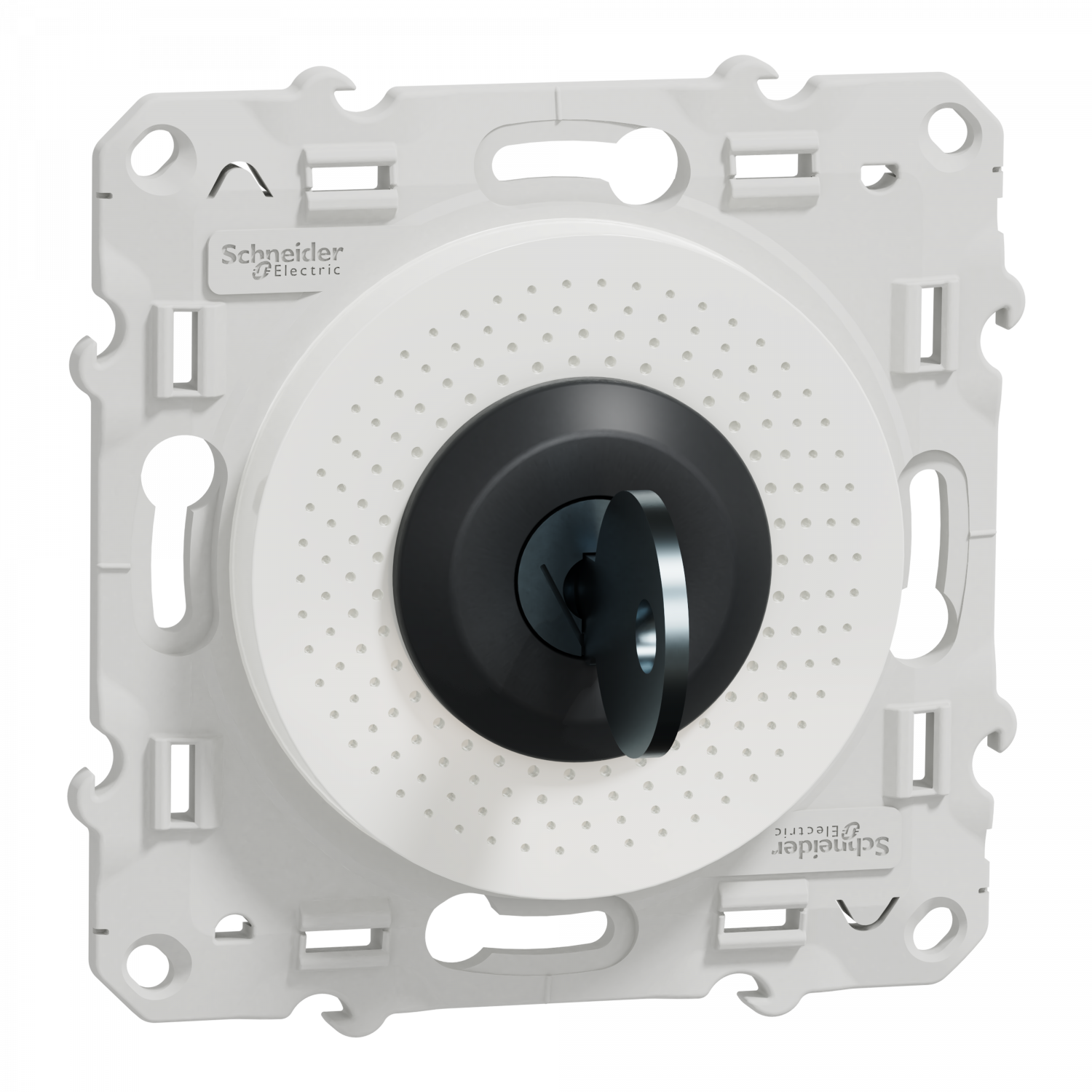 Odace - interrupteur à clé - blanc - barillet et clé inclus