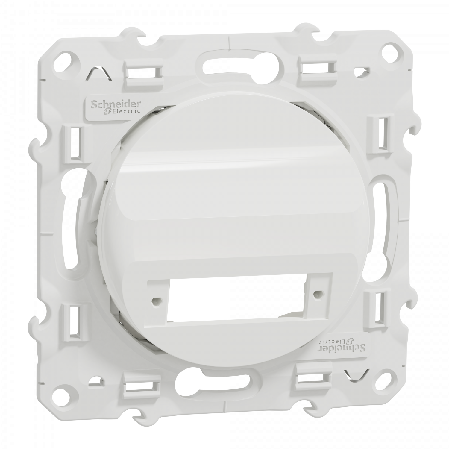 Odace - blanc - prise optique 2 sorties - compléter avec traversée VDIB6082001