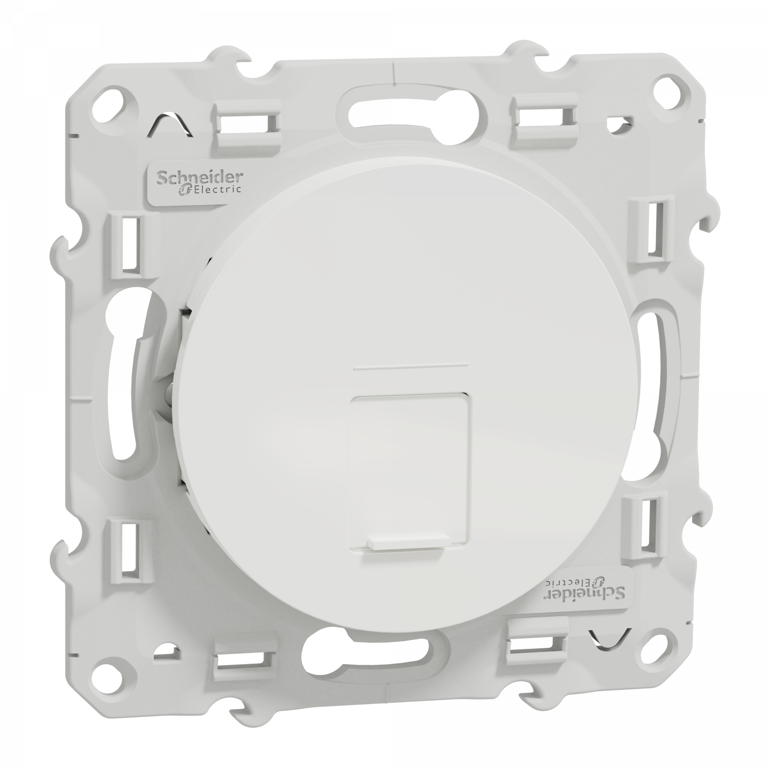 Odace - prise RJ45 cat.6 STP - grade 2TV min à grade 3TV (+ multimédia) - blanc