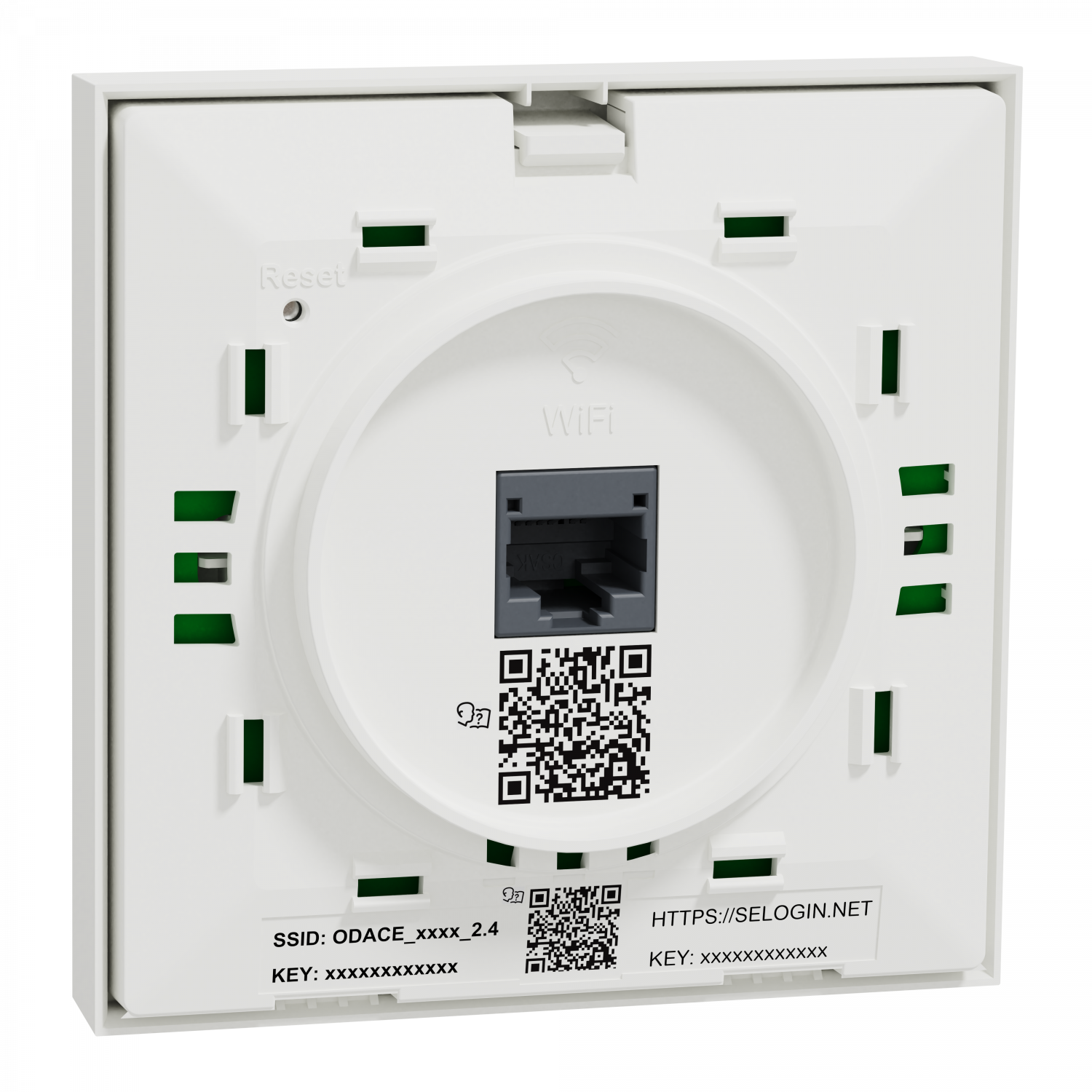 Odace Point d'accès WiFi bi-bande, WiFi 4 & WiFi 5 AC Wave 2, 1 Gb/s RJ45, Blanc