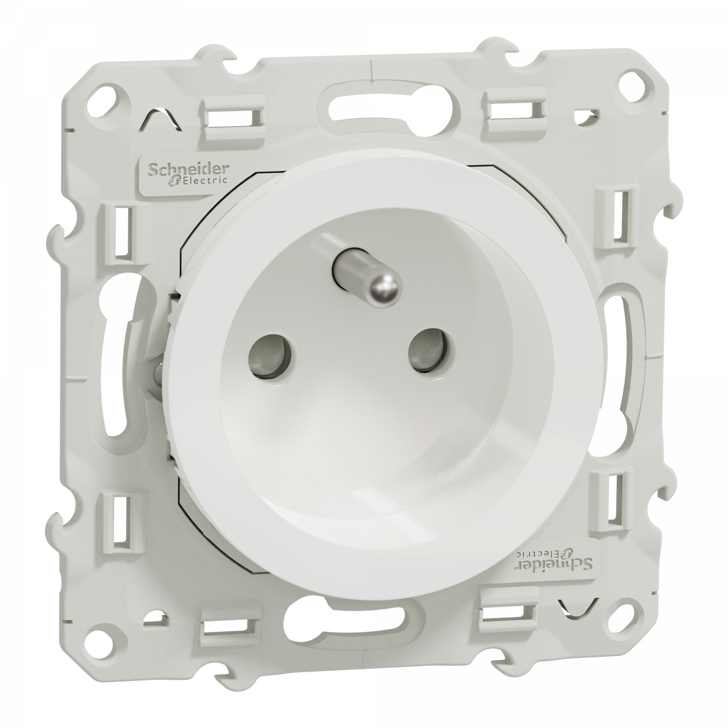 Odace - lot de 40 prises de courant 2P+T S520059 - blanc