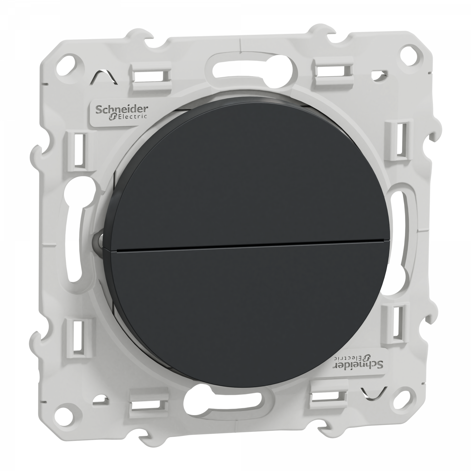 Odace - poussoir anthracite - 2 boutons montée/descente pour volets-roulants