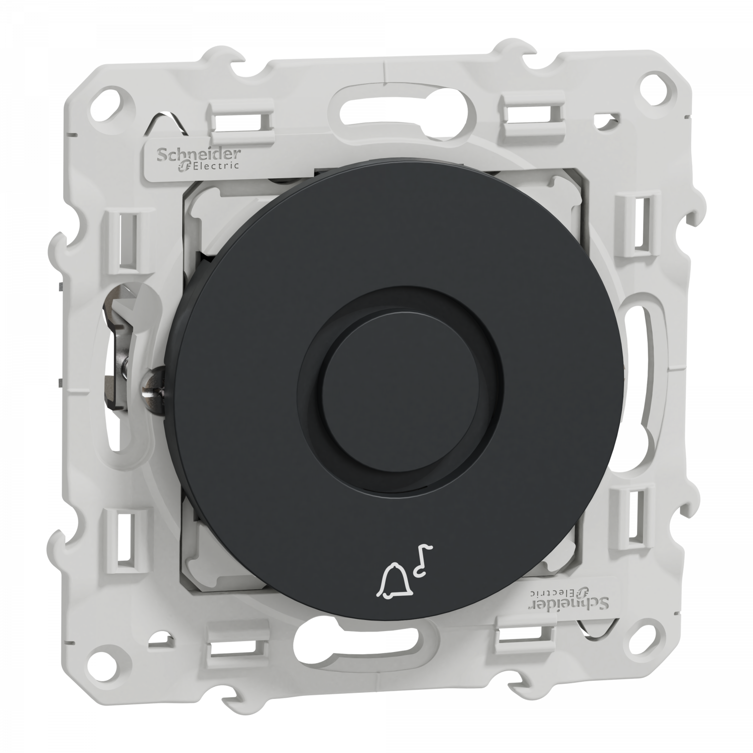 Odace - sonnette électronique anthracite - 5 tonalités - 230V