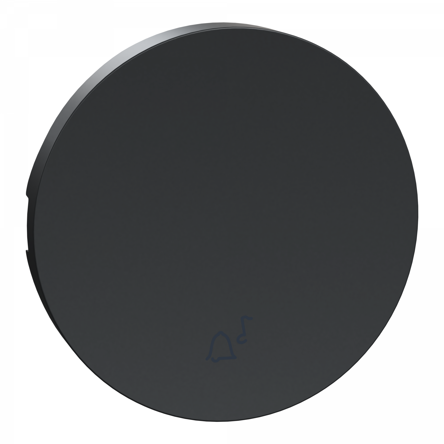 Odace anthracite - enjoliveur seul va-et-vient et poussoir