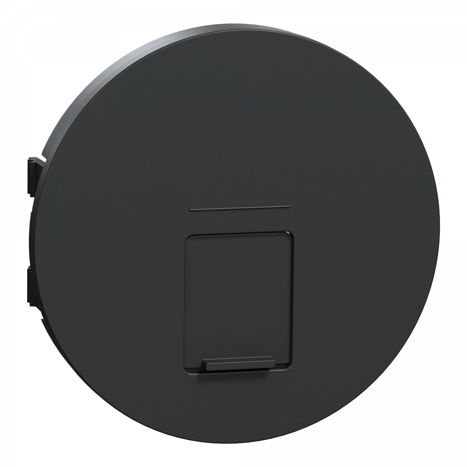 Odace - enjoliveur seul prise RJ45 simple - anthracite