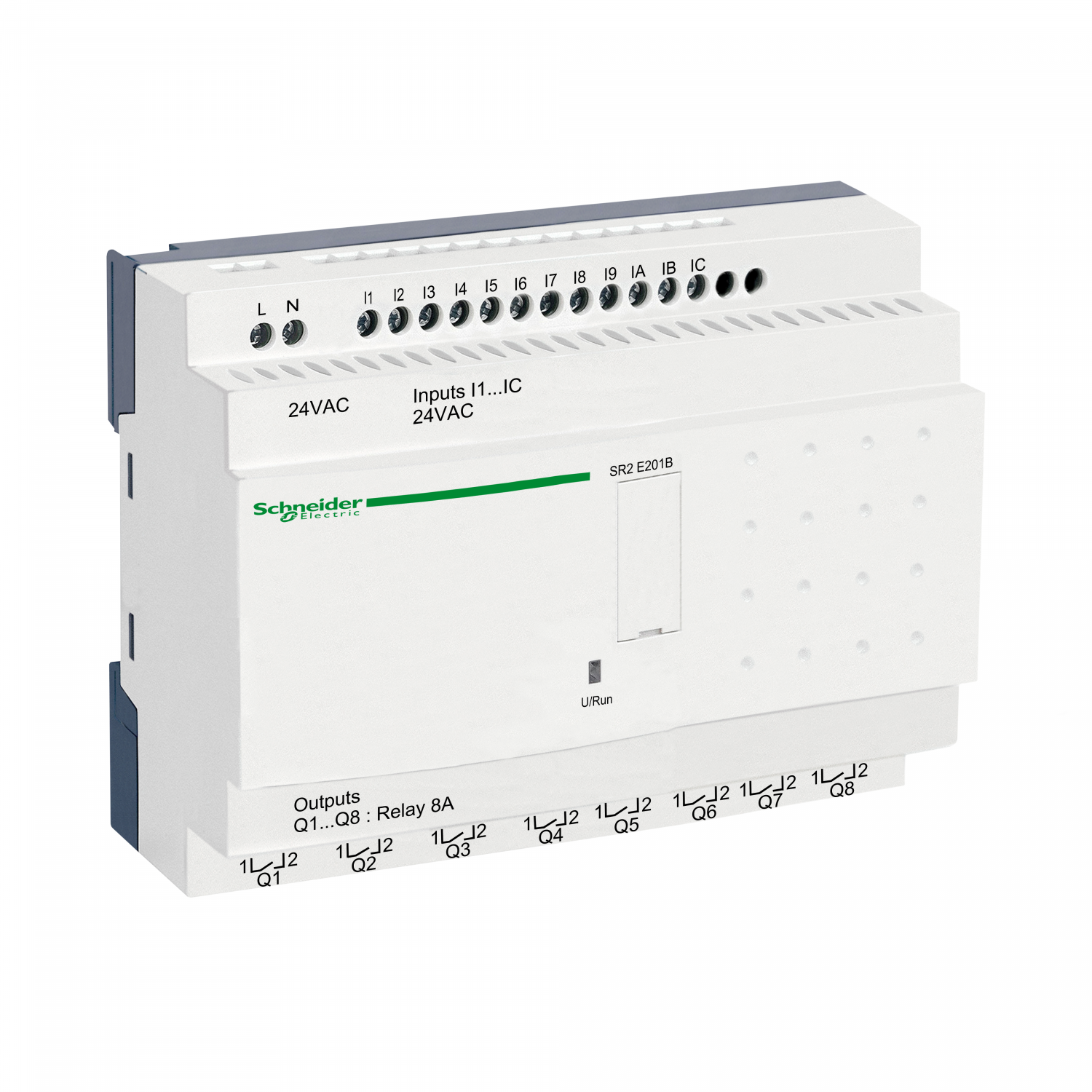 Zelio Logic - relais intelligent compact - 20 E/S 24Vca - horloge - ss affichage