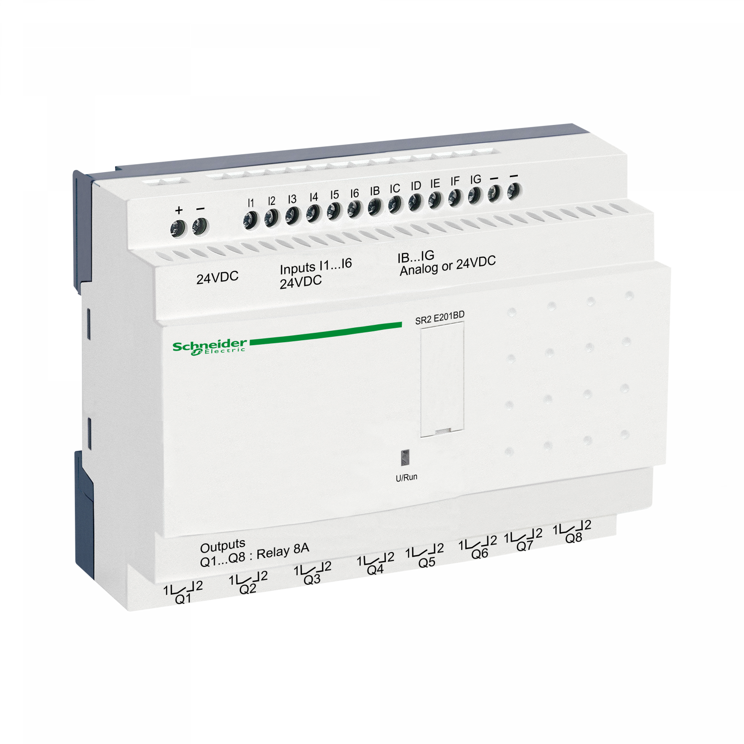 Zelio Logic - relais intelligent compact - 20 E/S 24Vcc - horloge - ss affichage