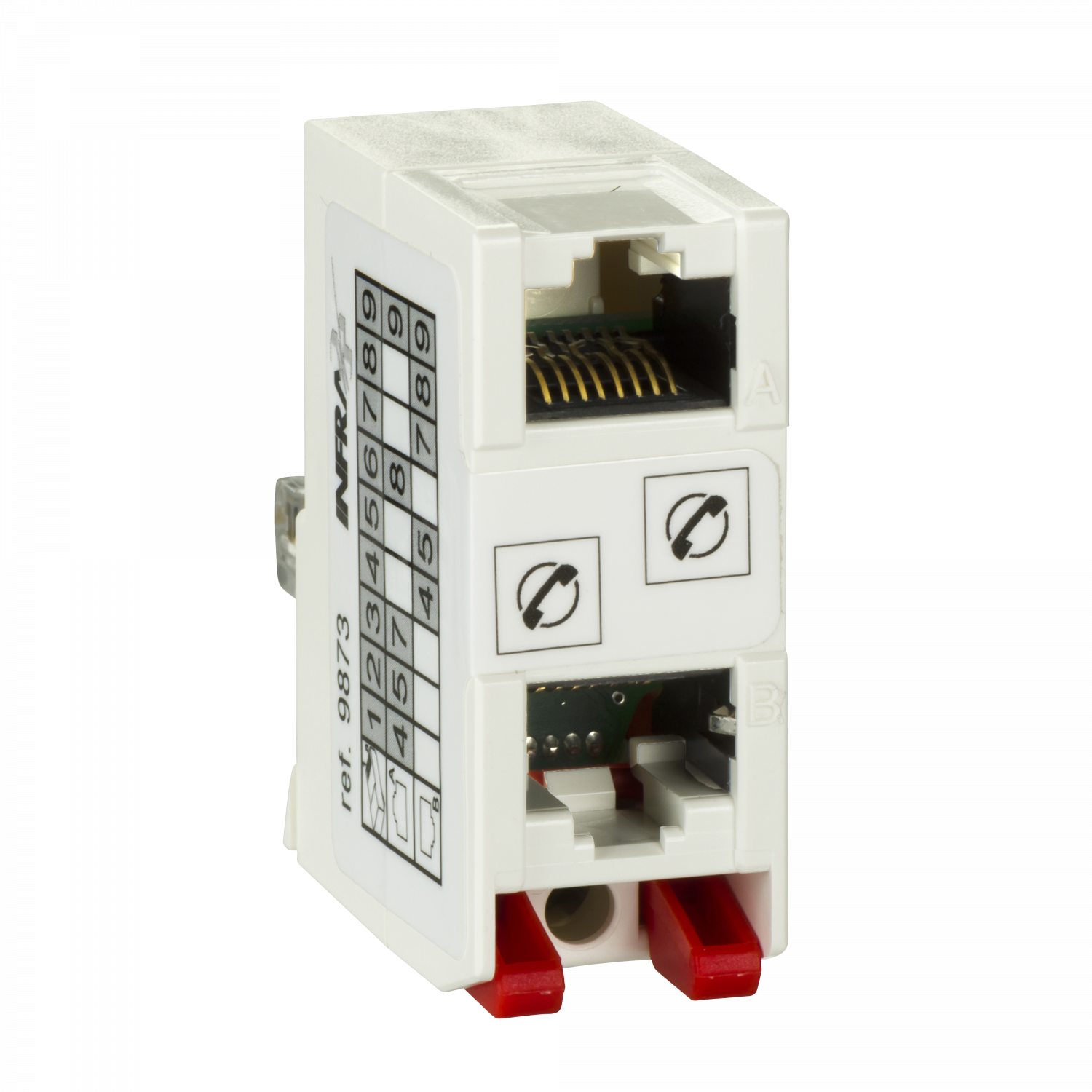 Actassi - bloc distribution - Bague de verrouillage - prise - étiquette picto