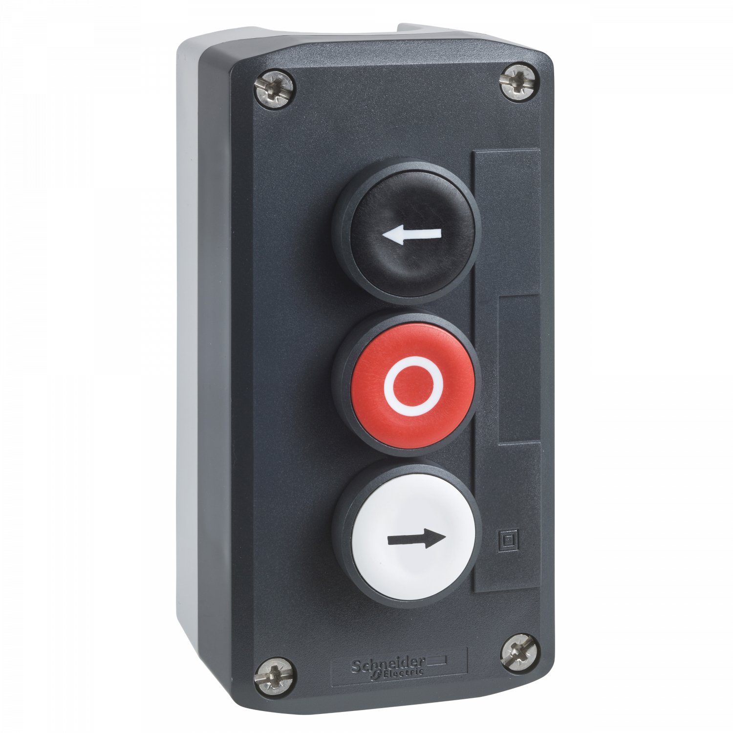 Harmony boite - 3 boutons poussoirs Ø22 - blanc /rouge /noir