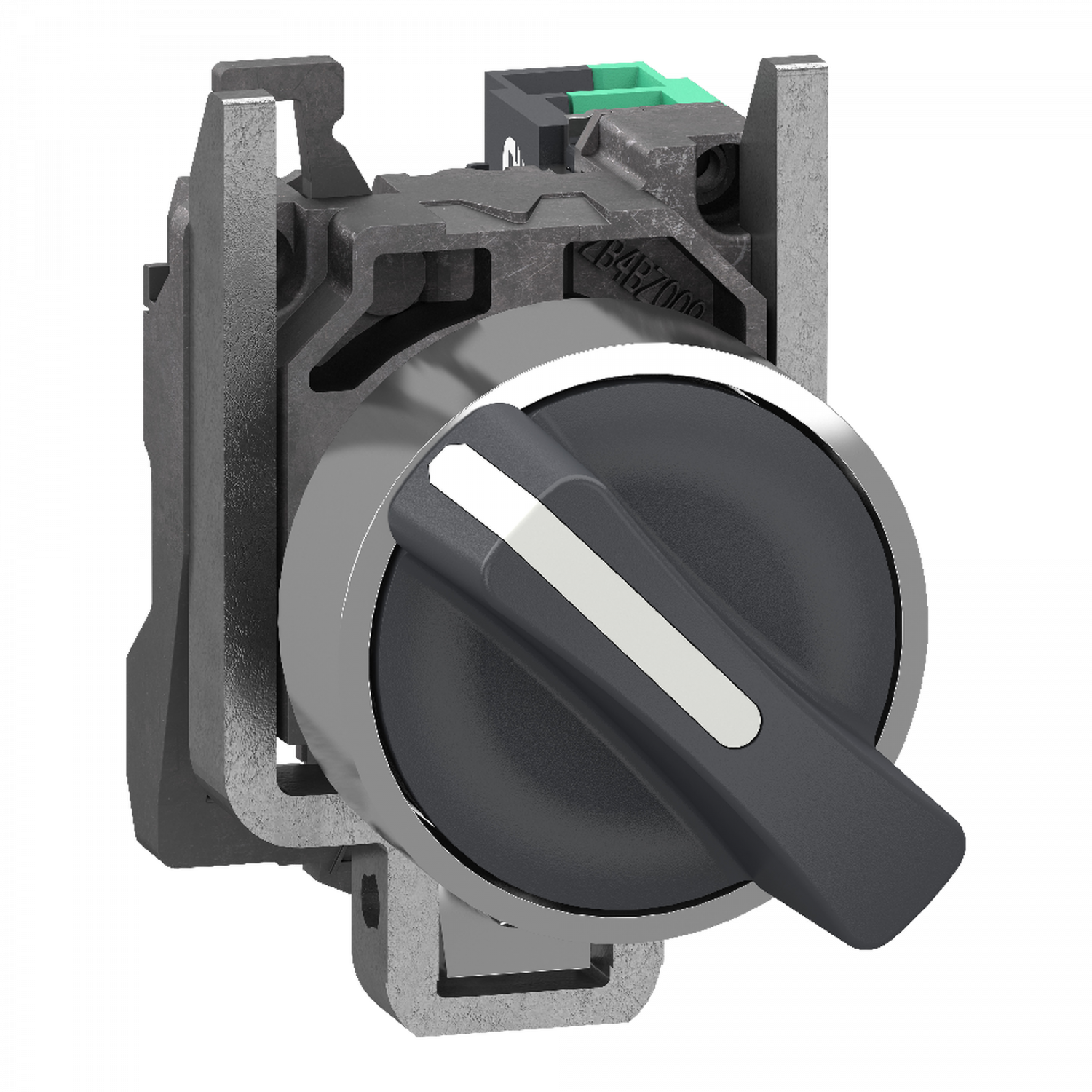 Harmony XB4 - bouton tournant à manette - Ø22 - 2 pos fix - noir - 1F - push in