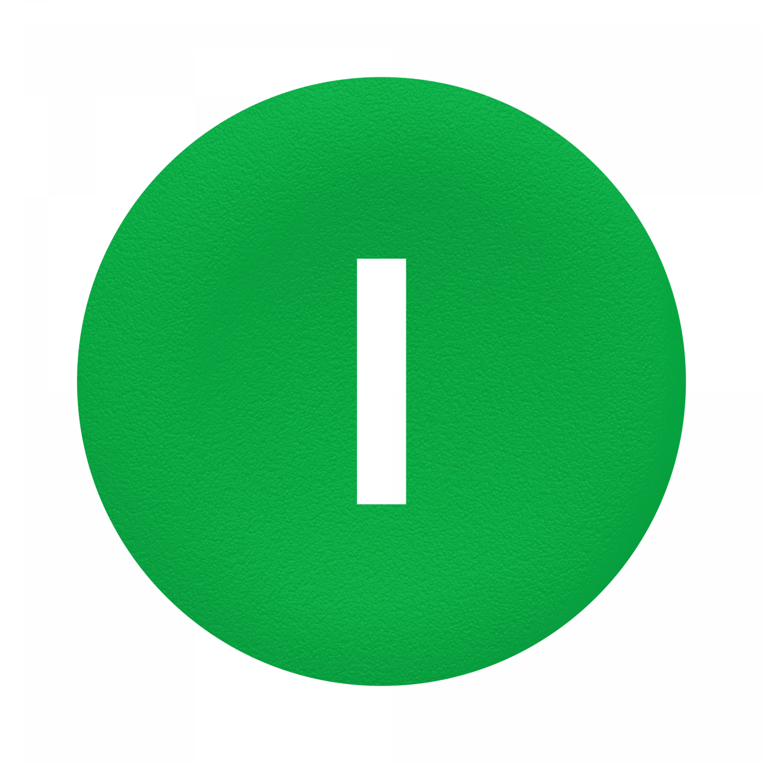 Harmony capsule de bouton-poussoir vert - marqué I blanc