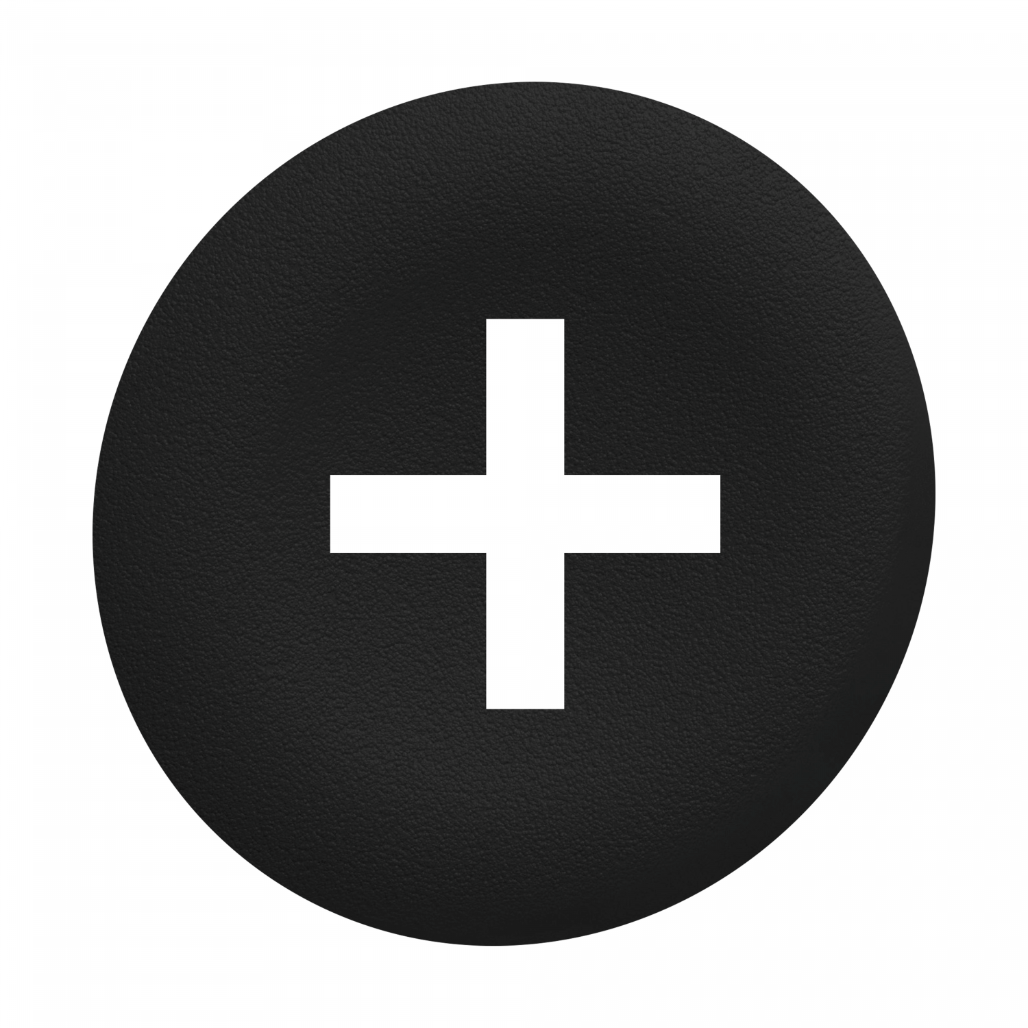 black plain cap and for flush pushbutton