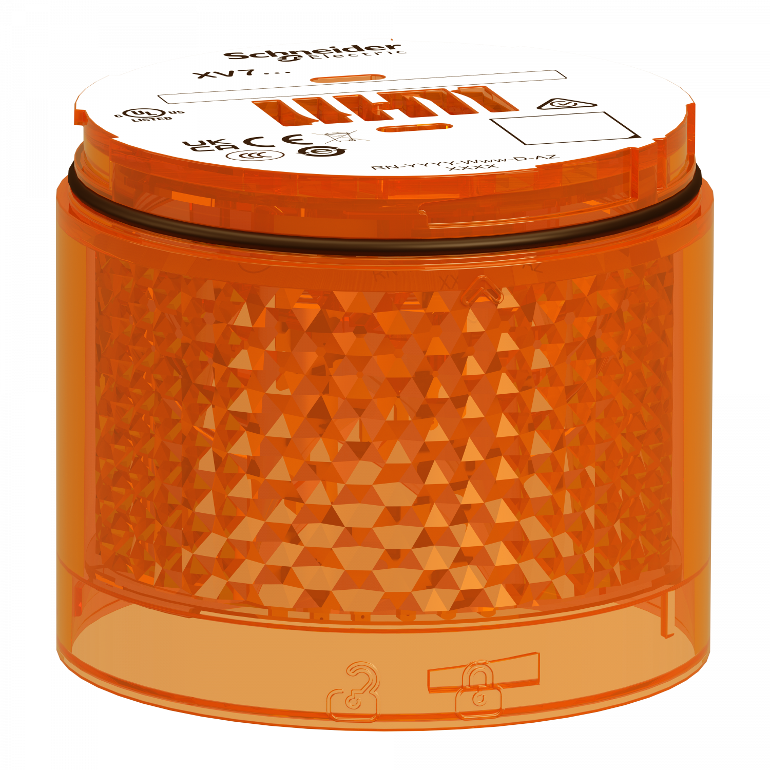 Harmony XVB7 - Elément lumineux Orange - Eclairage flash 2J - LED 24 VCC