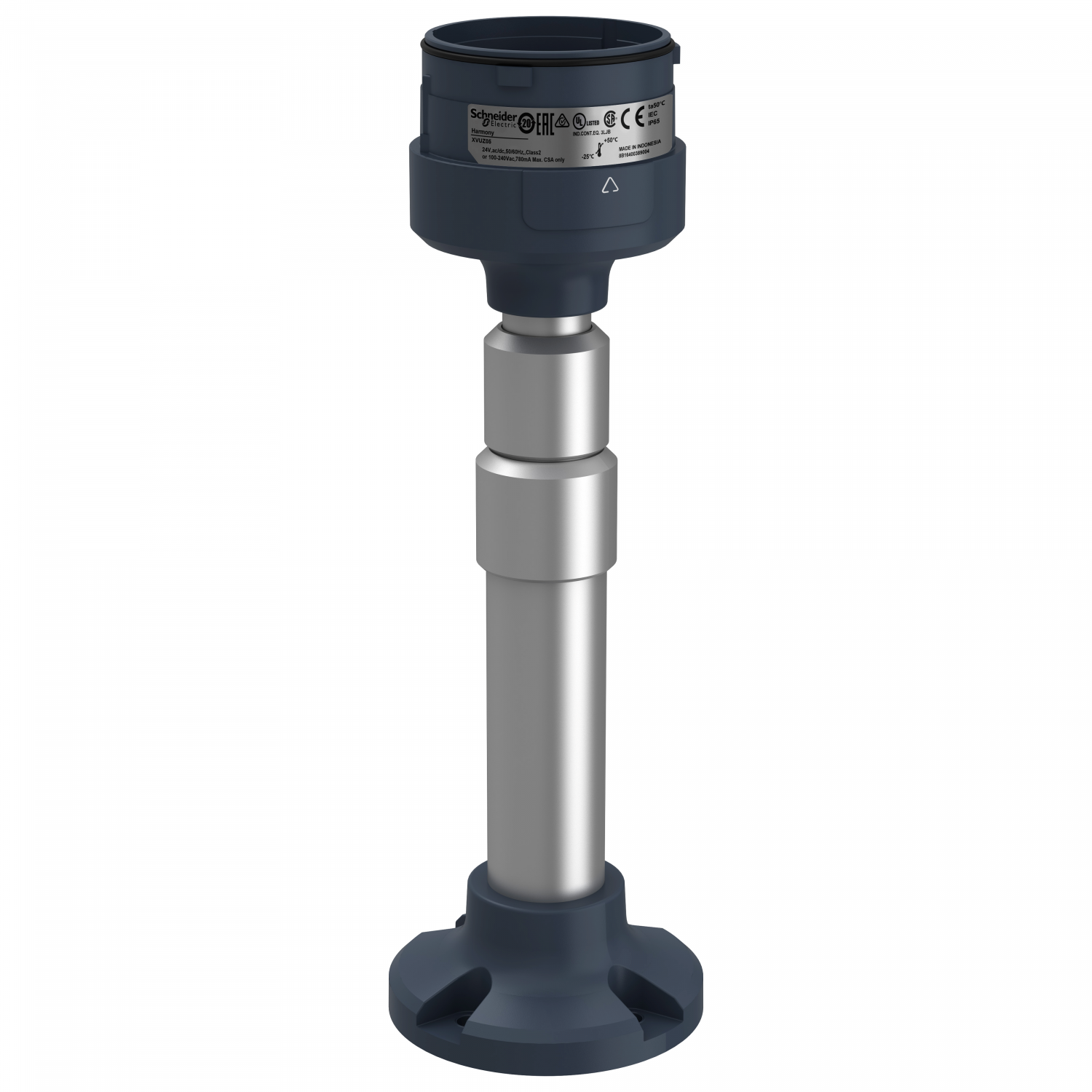 Harmony XVU - socle de montage avec mat alu réglable - 210mm à 385mm - noir