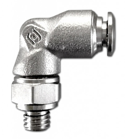 Raccord PUSH IN M6x1 90°