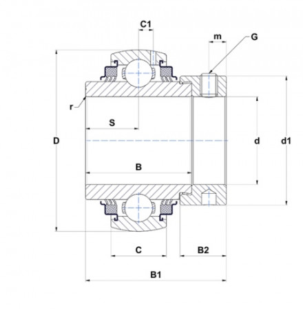 Roulement insert pour palier auto aligneur