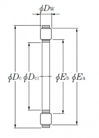 Cage de butée à rouleaux cylindriques