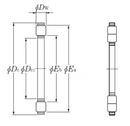 Cage de butée à rouleaux cylindriques