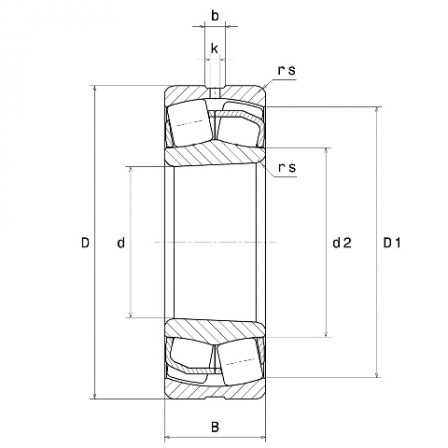Roulement à rotule sur 2 rangées de rouleaux
