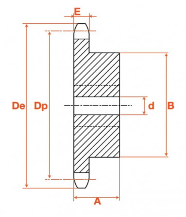 Pignon 11 dents pas 12,7 simple * 3,3