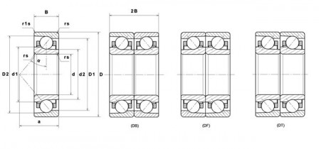 Roulement à billes à contact oblique de précision