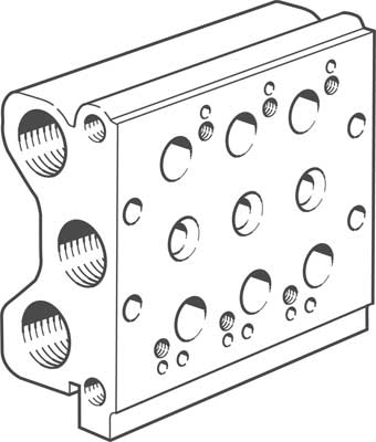 BLOC DE RACCORD PRS-ME-1/8-3